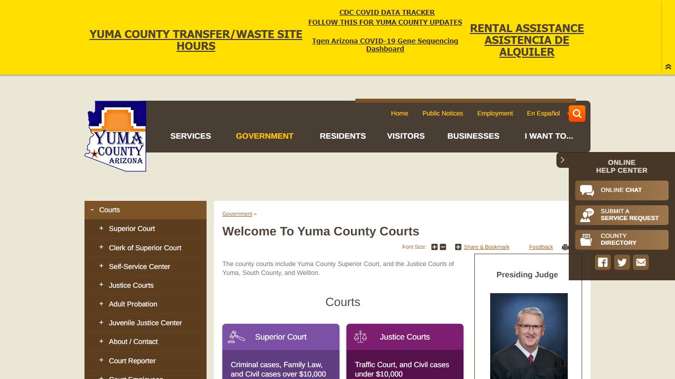 Welcome to Yuma County Courts | Yuma County